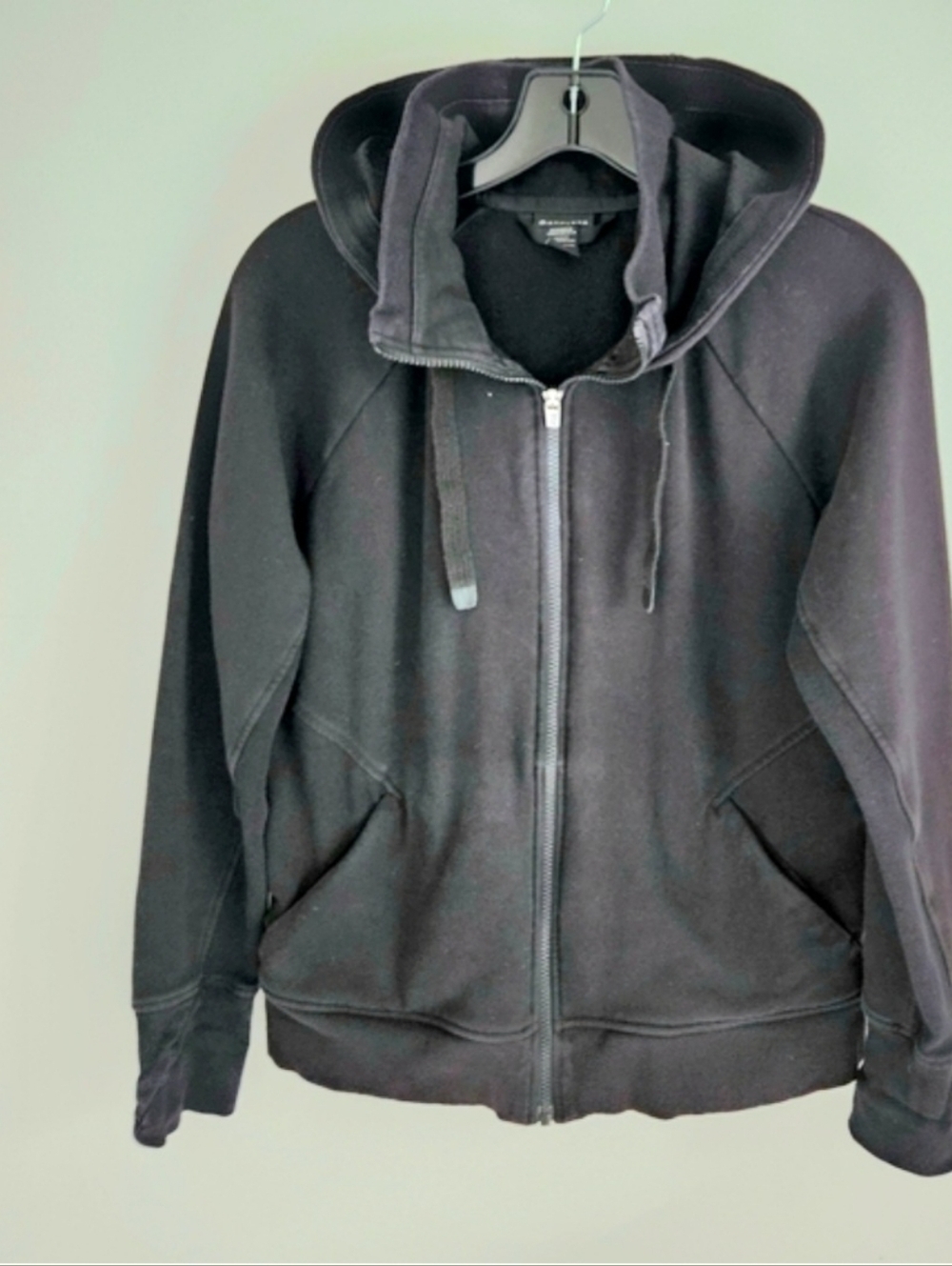 Athleta Triumph Black Full Zip Sweatshirt Jacket Hoodie